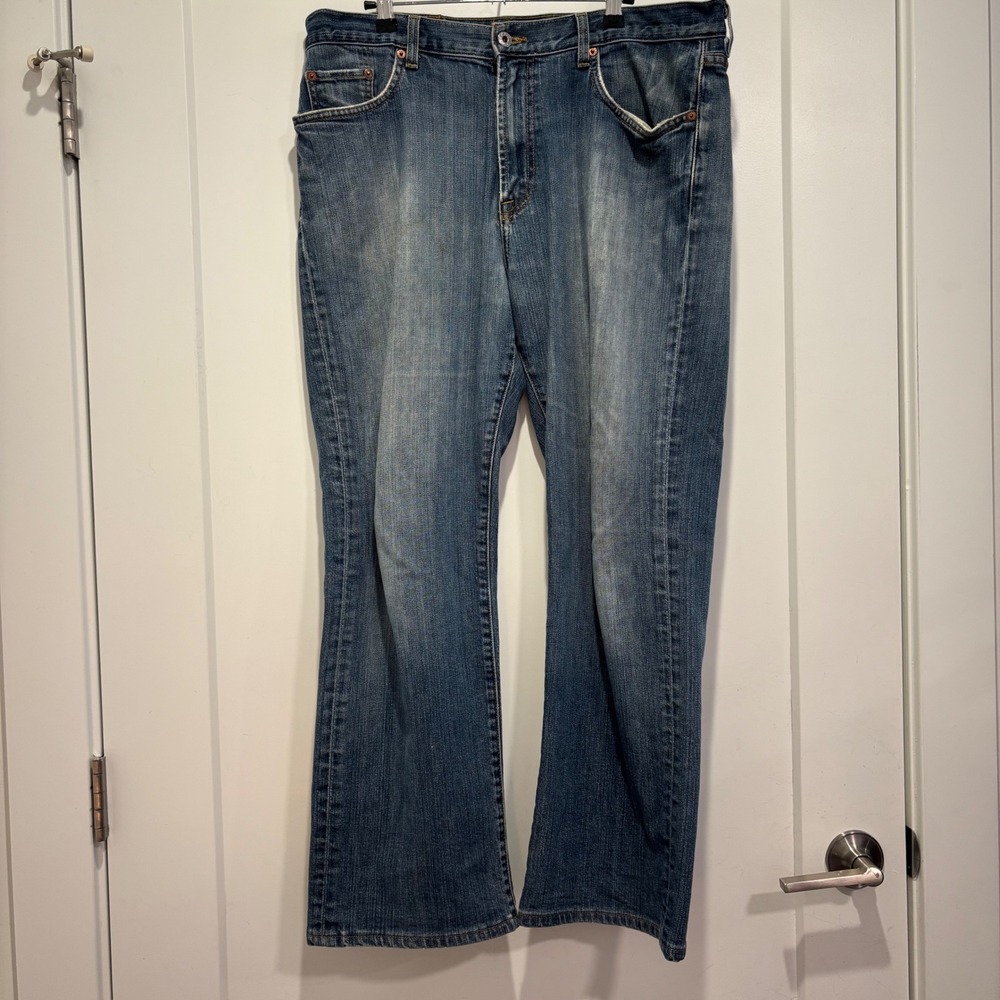Lucky Brand Gene Montesano Blue Straight Leg Jeans Short Inseam Sizeβ 36